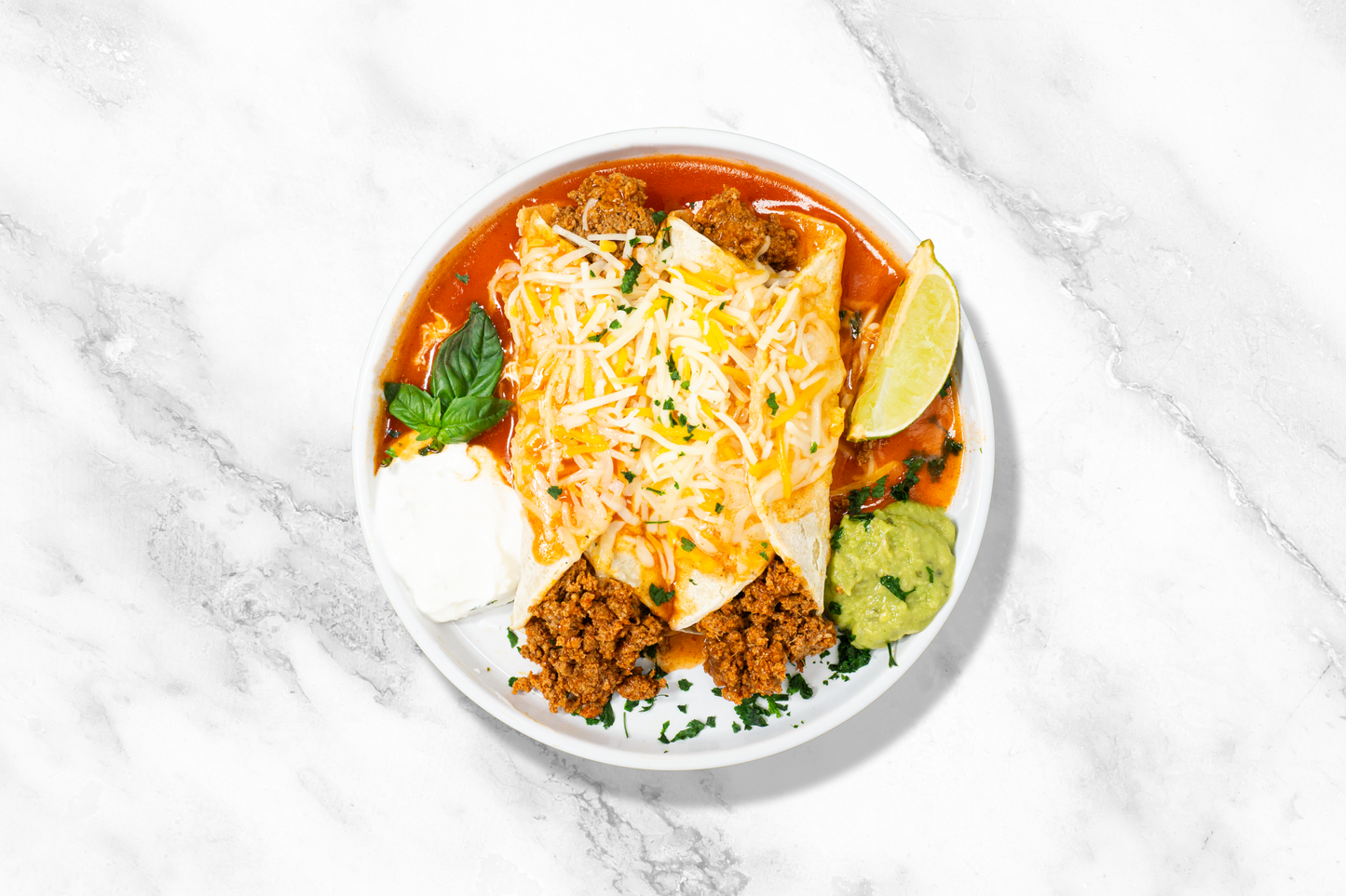 LEAN Ground turkey enchiladas